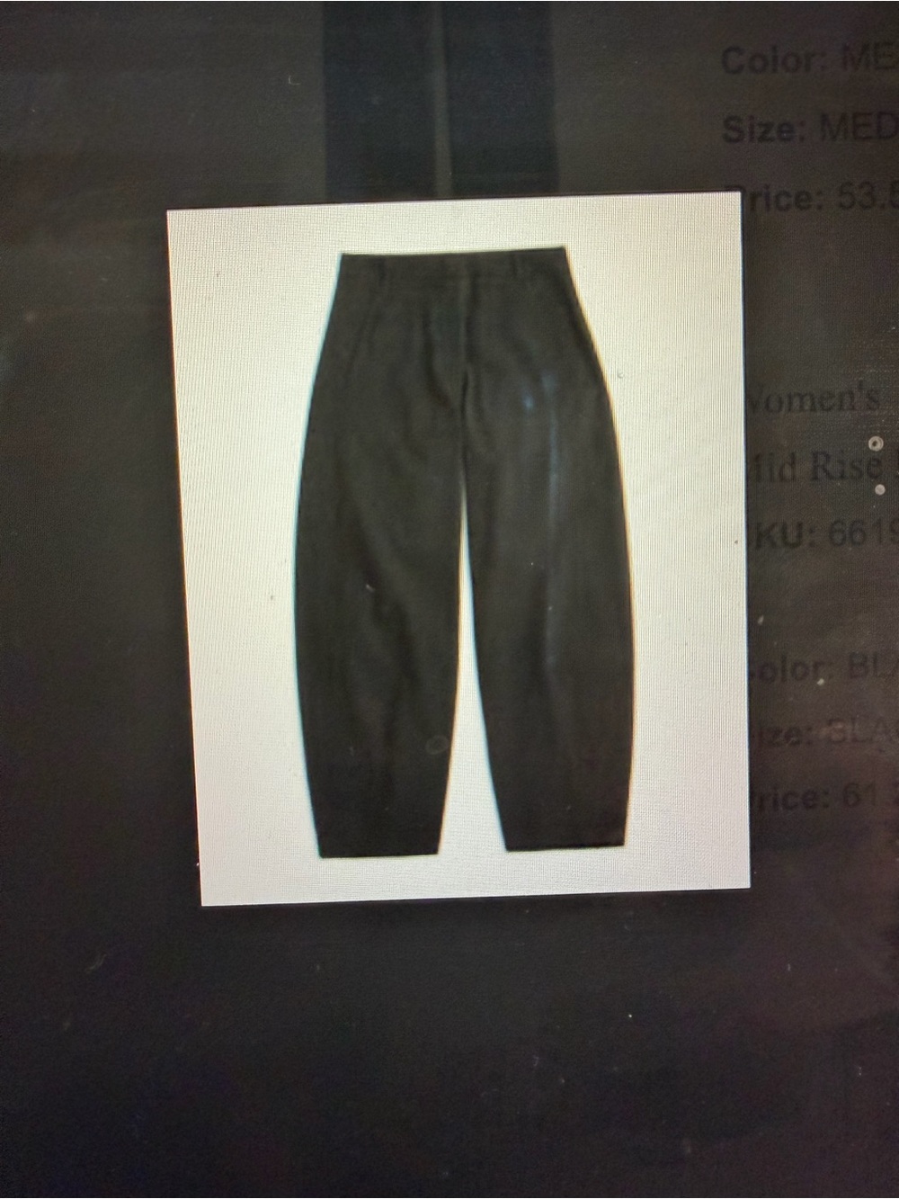 Abercrombie Women’s midrise barrel - trouser style pant